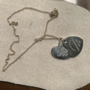 Tiffany double heart necklace
